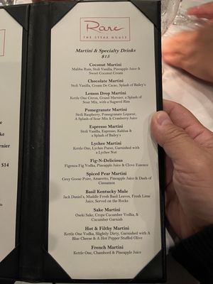 Menu photo 3 Rare, The Steak House Little Falls, NJ Menu photo 3 Rare, The Steak House Little Falls, NJ