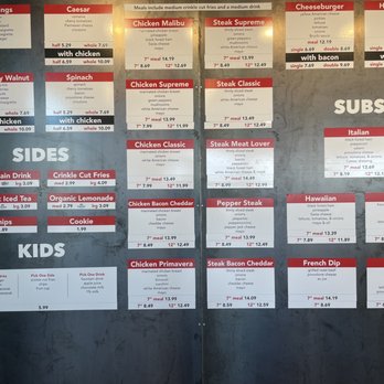 Bruchis - Menu board - Burgers Near Me - Spokane, Washington