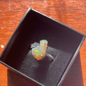 Stone Crazy - Raw cut opal ring - Gemstones & Minerals Near Me - Millwood, Washington