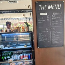 Storefront with menu posted Storefront with menu posted