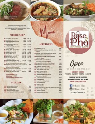 Menu photo 3 Rose Pho Normandy Park, WA Menu photo 3 Rose Pho Normandy Park, WA