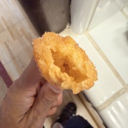 The churro was nice and chewy with hollow center. They should be filling it something a future.