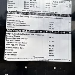 Ramon's Food & Coffee Cart - Menu