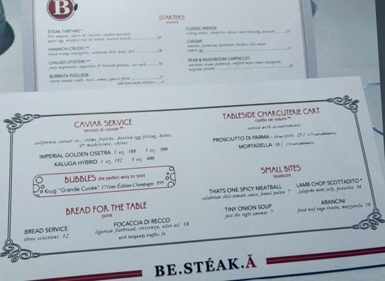 Menu photo 2 Be.Steak.A Campbell, CA