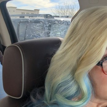 Salon D'Shayn - Before. All that Arizona yellow. - Hair Salons Near Me - Phoenix, Arizona