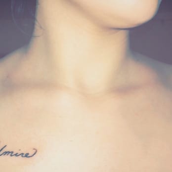 Latin Skulls - My first tattoo done by Richard! My Latin meaning of my name written by my mom because I admire her - Tattoo Near Me - Pico Rivera, California