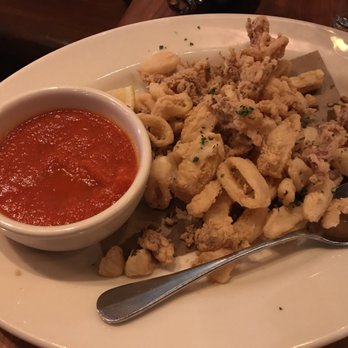 Pasta Pane - Fried calamari with spicy marinara - Italian Near Me - Clifton Park, New York Pasta Pane - Fried calamari with spicy marinara - Italian Near Me - Clifton Park, New York