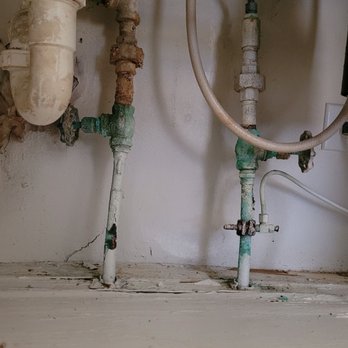 Brother Plumber - Before upgrade of plumbing under kitchen sink. - Water Heater Installation/Repair Near Me - Howe, Texas