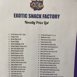 Exotic Snack Factory - Pricing as of February 2024