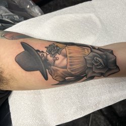 Babydolls Tattoos - Color and black resident evil tattoo Done by Gabbie