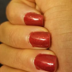 Nails USA - I could do much better than this at home! Ridiculously sloppy.