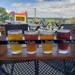 Old Trade Brewery - Flight of 4 beers. They have wine and cider too.