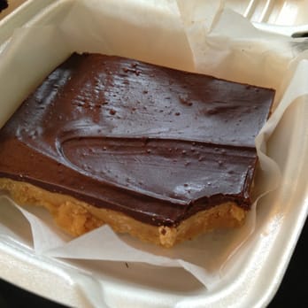 White Rabbit Bakery - Peanut butter bar, crispy where it counts and smooth chocolate. - Bakeries Near Me - Aurora, Oregon White Rabbit Bakery - Peanut butter bar, crispy where it counts and smooth chocolate. - Bakeries Near Me - Aurora, Oregon