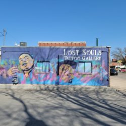 Lost Souls Tattoo Studio - Mural on the side of our building