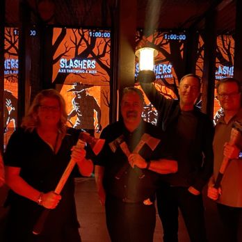 Slashers Axe Throwing & Ales - Throwing area - Axe Throwing Near Me - Costa Mesa, California Slashers Axe Throwing & Ales - Throwing area - Axe Throwing Near Me - Costa Mesa, California