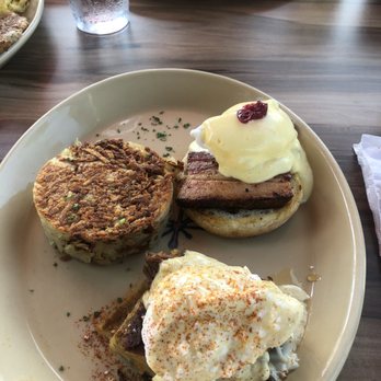 Snooze, an A.M. Eatery - Duo of Benedict's - Breakfast & Brunch Near Me - Nashville, Tennessee Snooze, an A.M. Eatery - Duo of Benedict's - Breakfast & Brunch Near Me - Nashville, Tennessee
