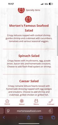 Menu photo 2 Morton's Madisonville, LA