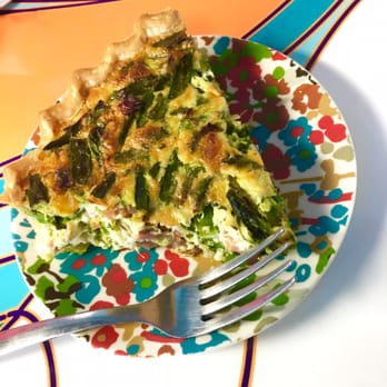Talk Kaimuki - Asparagus and bacon quiche. Put it in the microsave for 30 seconds and it just melts from the fork to your tongue. - Coffee & Tea Near Me - Honolulu, Hawaii Talk Kaimuki - Asparagus and bacon quiche. Put it in the microsave for 30 seconds and it just melts from the fork to your tongue. - Coffee & Tea Near Me - Honolulu, Hawaii