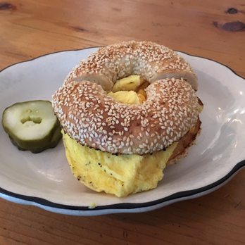 Wise Sons - An egg bagel sandwich is sacrilege to most bagel purists. But it is tasty. - Breakfast & Brunch Near Me - Oakland, California Wise Sons - An egg bagel sandwich is sacrilege to most bagel purists. But it is tasty. - Breakfast & Brunch Near Me - Oakland, California