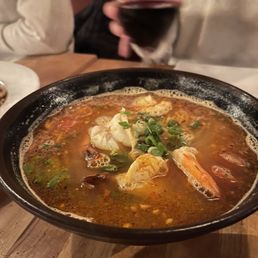 Spicy Lemongrass Noodle Soup W/ Wild Prawns Spicy Lemongrass Noodle Soup W/ Wild Prawns