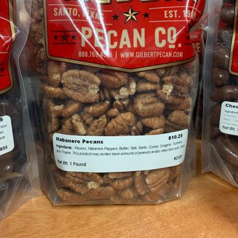 Gilbert Pecan Company - Habanero! These have got a bite! - Candy Stores Near Me - Santo, Texas Gilbert Pecan Company - Habanero! These have got a bite! - Candy Stores Near Me - Santo, Texas
