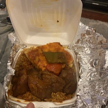 Brown Sugar Bakery & Cafe - Chicken Mini Stew chicken Lunch Platter $8 in store $9 on Grubhub - Bakeries Near Me - Philadelphia, Pennsylvania Brown Sugar Bakery & Cafe - Chicken Mini Stew chicken Lunch Platter $8 in store $9 on Grubhub - Bakeries Near Me - Philadelphia, Pennsylvania