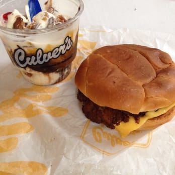 Culver's - Butter burger and turtle sundae. Boom. - Burgers Near Me - Crown Point, Indiana