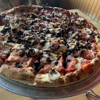 More Than Pizza - Salami, mushroom, and olive extra large pizza - Pizza Near Me - Clovis, California