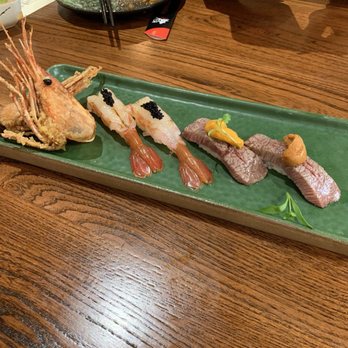 Fujiya - Sweet shrimp, and wagyu with uni "chefs kiss" - Japanese Near Me - Elk Grove, California Fujiya - Sweet shrimp, and wagyu with uni "chefs kiss" - Japanese Near Me - Elk Grove, California