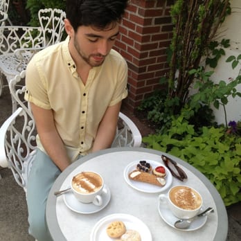 Mama's Backyard Café - Simon sitting down to sweets - Bakeries Near Me - Corona, New York Mama's Backyard Café - Simon sitting down to sweets - Bakeries Near Me - Corona, New York