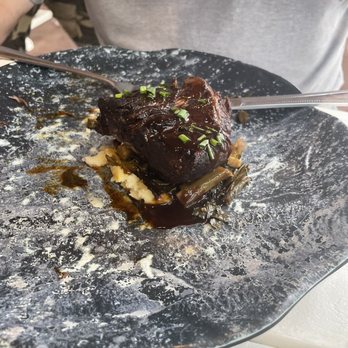Hook & Barrel - Short Ribs served on a bed of mashed & collards. - Seafood Near Me - Myrtle Beach, South Carolina