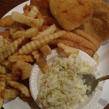 The Copper Pot - Catfish dinner with fries and slaw. The slaw was very good! Sweet and tangy, slightly reminiscent of KFC. - Southern Near Me - Mount Airy, North Carolina The Copper Pot - Catfish dinner with fries and slaw. The slaw was very good! Sweet and tangy, slightly reminiscent of KFC. - Southern Near Me - Mount Airy, North Carolina