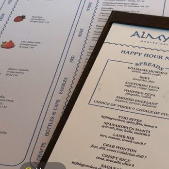 Almyra - Happy hour & regular menu at Almyra - Greek Near Me - Philadelphia, Pennsylvania Almyra - Happy hour & regular menu at Almyra - Greek Near Me - Philadelphia, Pennsylvania