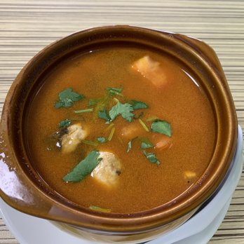 Zogam Cafe - Tom Yum Chicken soup lunch size - Thai Near Me - Tulsa, Oklahoma