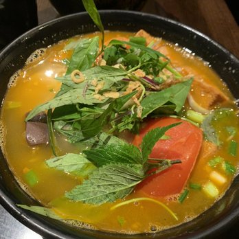 Pho Cafe - Crab Meat & Tomato Rice Noodle Soup (Bun Rieu) - Noodles Near Me - Daly City, California