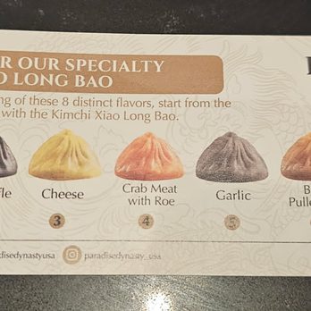 Paradise Dynasty - Dumpling Flight - Chinese Near Me - Glendale, California