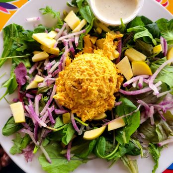 The Root Cafe - Curry chicken salad salad - Cafes Near Me - Little Rock, Arkansas