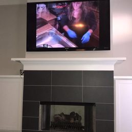 Install over the fireplace