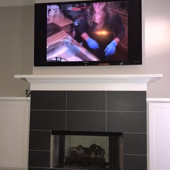 AV Home Installation - Install over the fireplace - Home Theatre Installation Near Me - Atlanta, Georgia