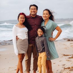 Our family beach shot even after a little rain!