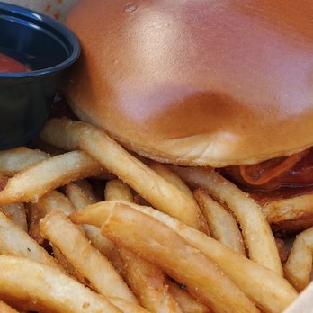 TWO60 Kitchen + Bar - Korean fried chicken sandwich with fries - New American Near Me - Fairfield, California TWO60 Kitchen + Bar - Korean fried chicken sandwich with fries - New American Near Me - Fairfield, California