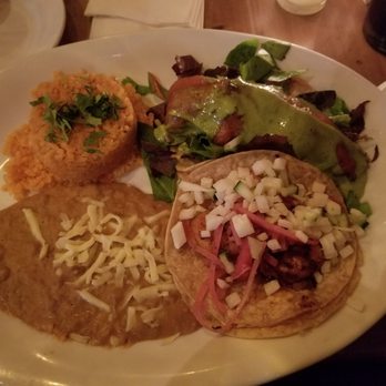 Cafe El Tapatio - Del Mar and jarocho tacos with rice and beans - Mexican Near Me - Glenview, Illinois