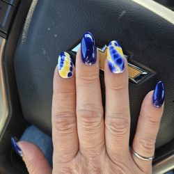 Nails First - My pretty tye dye nails by Lee