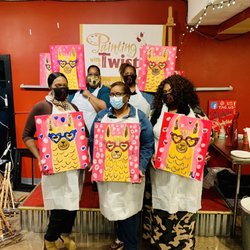Painting with a Twist - Finished Pics from Group