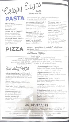 Menu photo 1 Crispy Edges Festus, MO