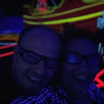 Imagine 3D Mini Golf - My husband, and myself at the 2nd hole. - Mini Golf Near Me - Gilbert, Arizona Imagine 3D Mini Golf - My husband, and myself at the 2nd hole. - Mini Golf Near Me - Gilbert, Arizona