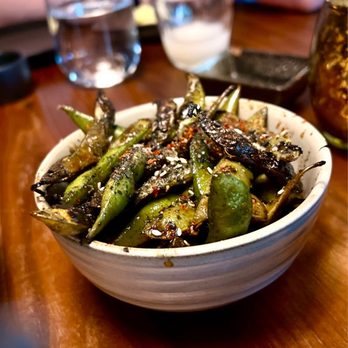 TenTen - Charred edamame - Japanese Near Me - Austin, Texas TenTen - Charred edamame - Japanese Near Me - Austin, Texas