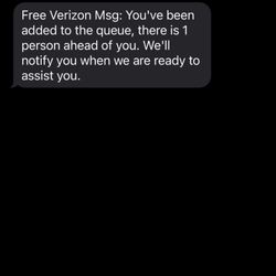 Verizon - Check in text