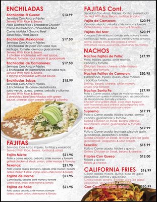 Menu photo 5 Taqueria El Guero Indio, CA