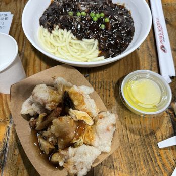 Paik’s Noodle - Jjajjangmyun + Sweet and sour pork combo - Asian Fusion Near Me - Torrance, California